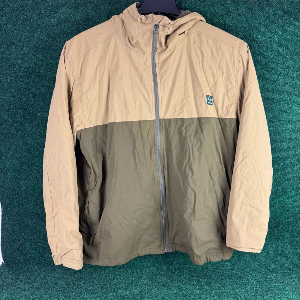 Wolverine Standard Guide Eco Reversible Hooded Jacket Green Tan Men’s Size XXL